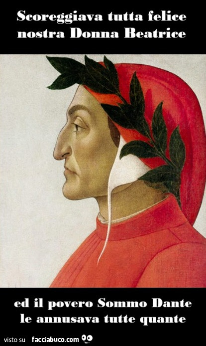 Dante e Beatrice, scoregge e vero amore