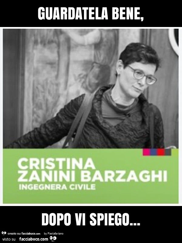 Guardatela bene, dopo vi spiego