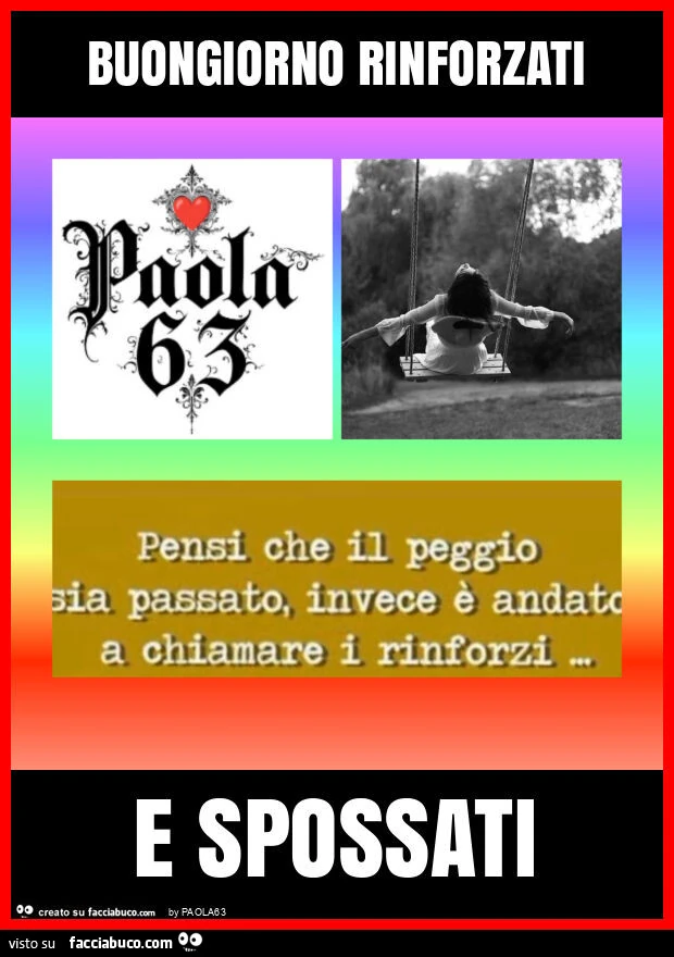 Buongiorno rinforzati e spossati