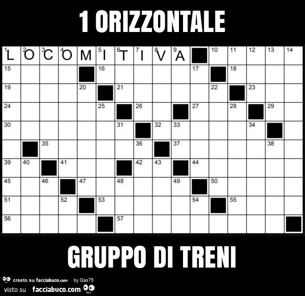 1 orizzontale gruppo di treni