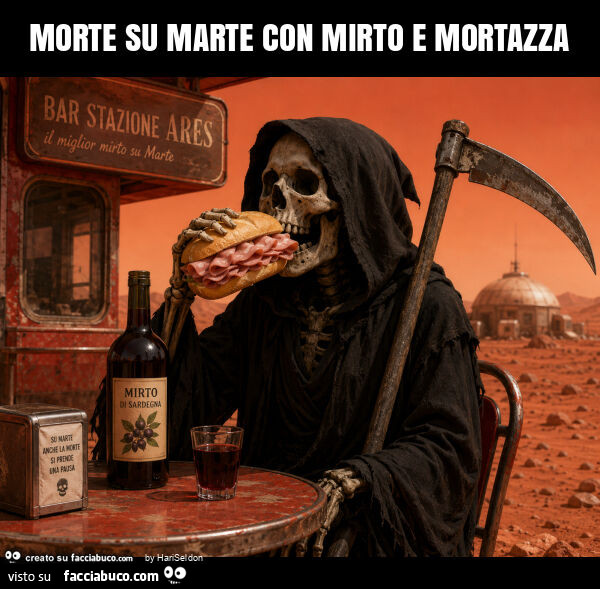 Morte su marte con mirto e mortazza