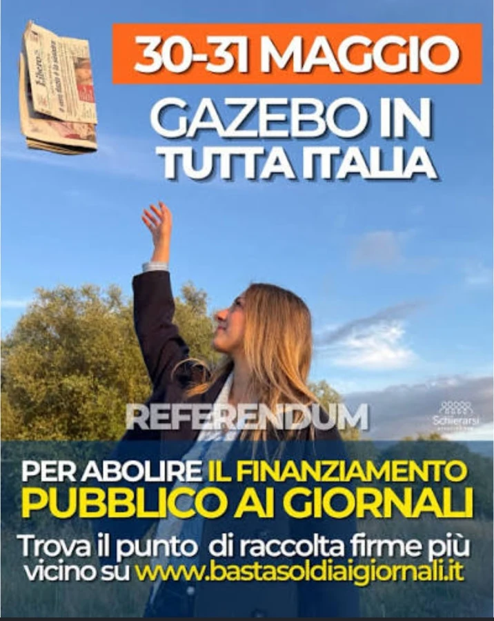 Stop ai finanziamenti ai giornali
