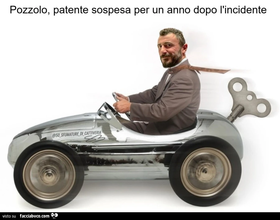 Pozzolo, patente sospesa per un anno dopo l'incidente
