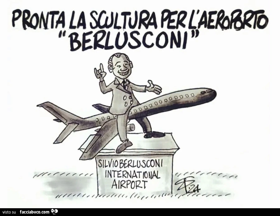 Pronta la scultura per l'aeroporto berlusconi