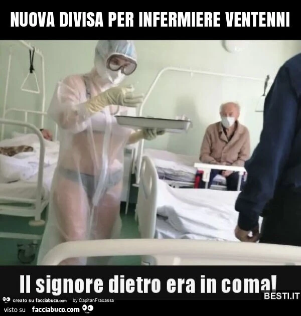 Nuova divisa per infermiere ventenni