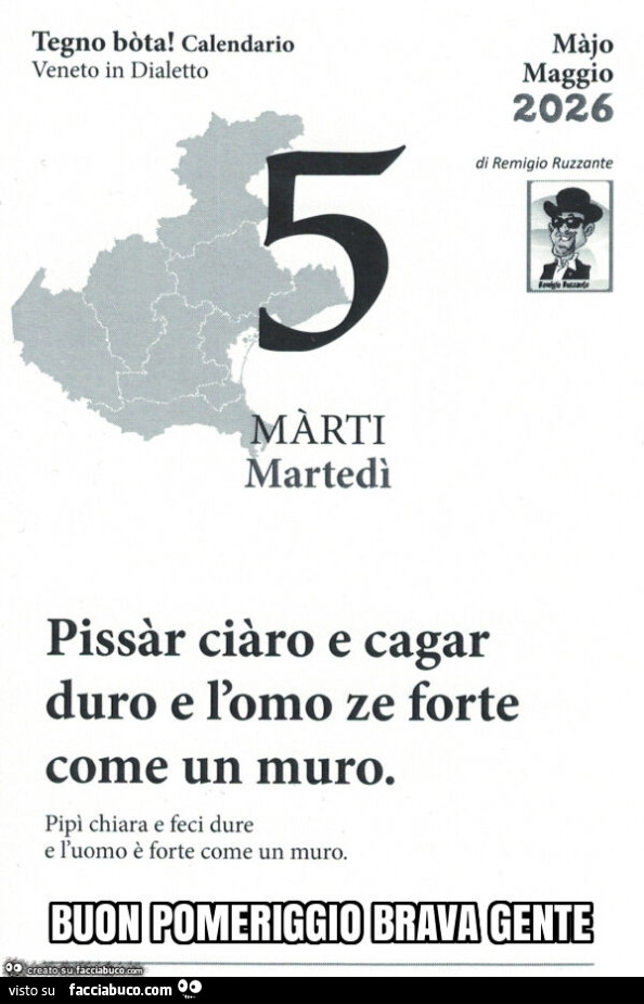 Buon pomeriggio brava gente