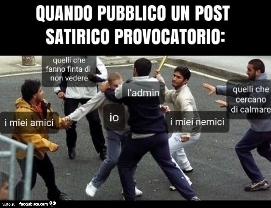 Post satirici su facciabuco