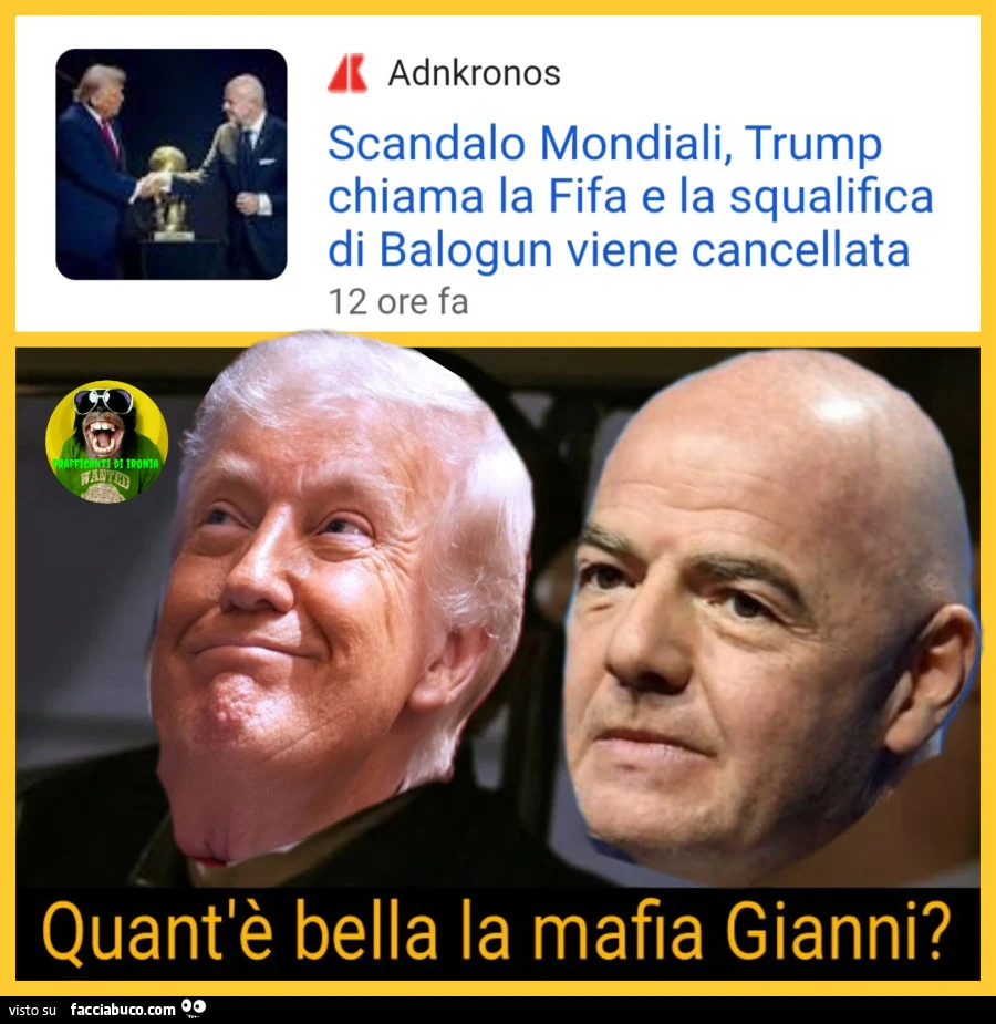 Scandalo mondiali tru mp chiama la fifa e la squalifica