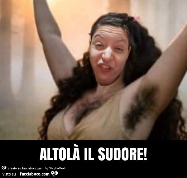 Altolà il sudore