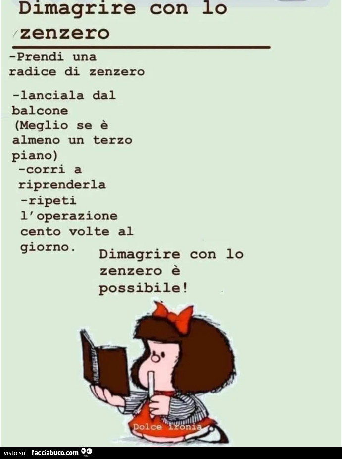 Dimagrire con lo zenzero
