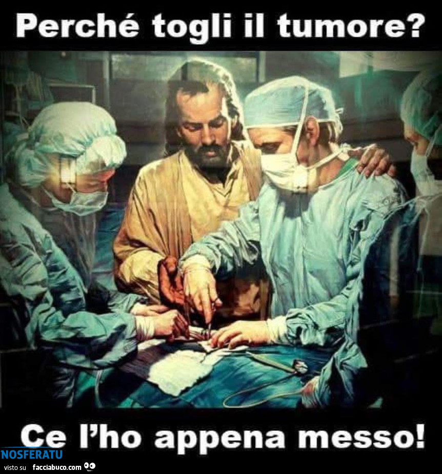 Gesù mette e i dottori tolgono