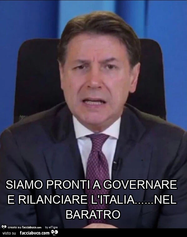 Siamo pronti a governare e rilanciare l'italia&hellip; nel baratro