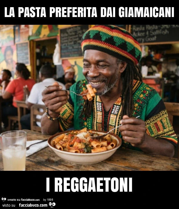 La pasta preferita dai giamaicani i reggaetoni