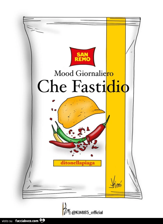 Mood giornaliero che fastidio