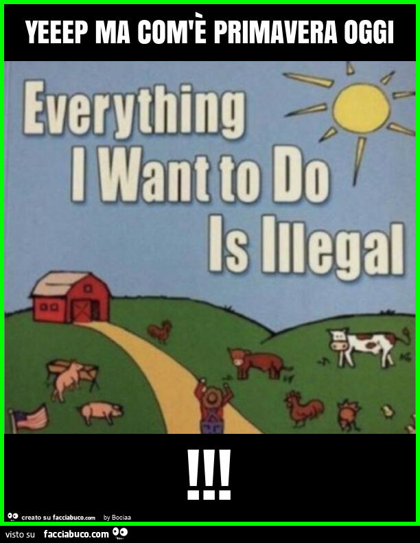 Yeeep ma com'è primavera oggi