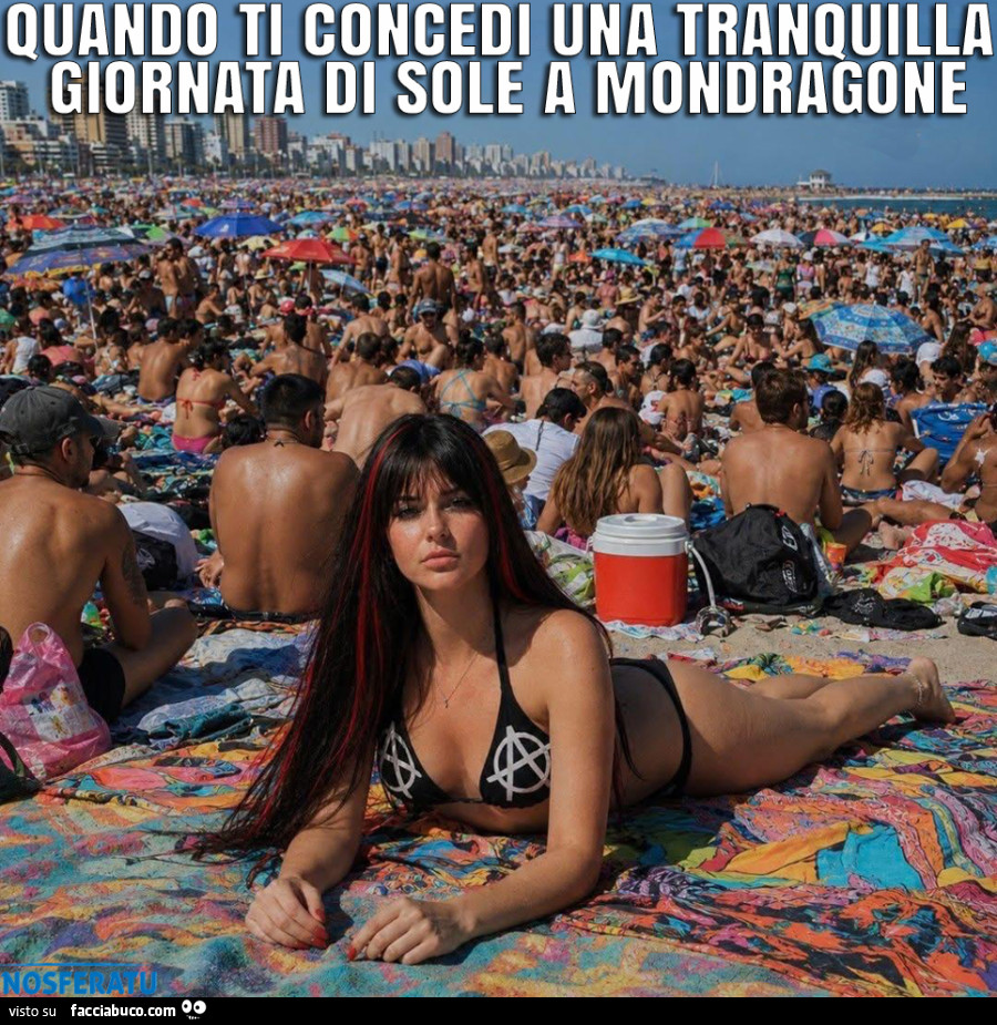 Una tranquilla giornata di sole e mare a Mondragone