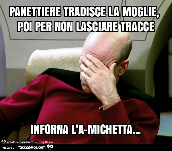 Panettiere tradisce la moglie, poi per non lasciare tracce inforna l'a-michetta