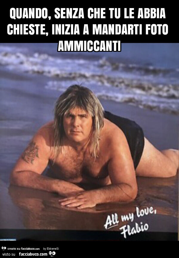 Quando, senza che tu le abbia chieste, inizia a mandarti foto ammiccanti