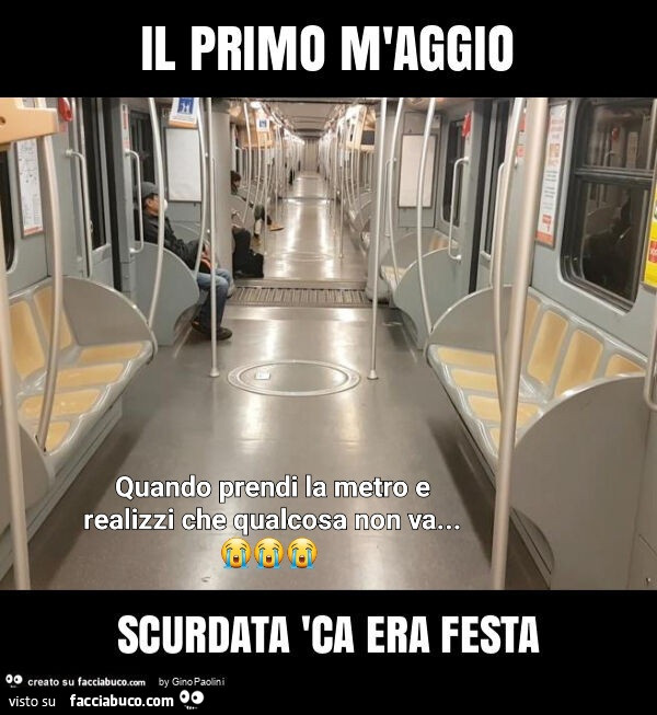 Il primo m'aggio scurdata 'ca era festa