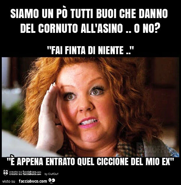 Siamo un po' tutti buoi che danno del cornuto all'asino. O no?