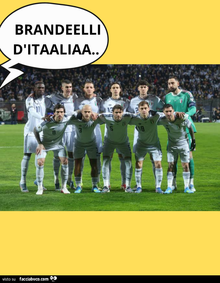 Italia fuori dai Mondiali meme