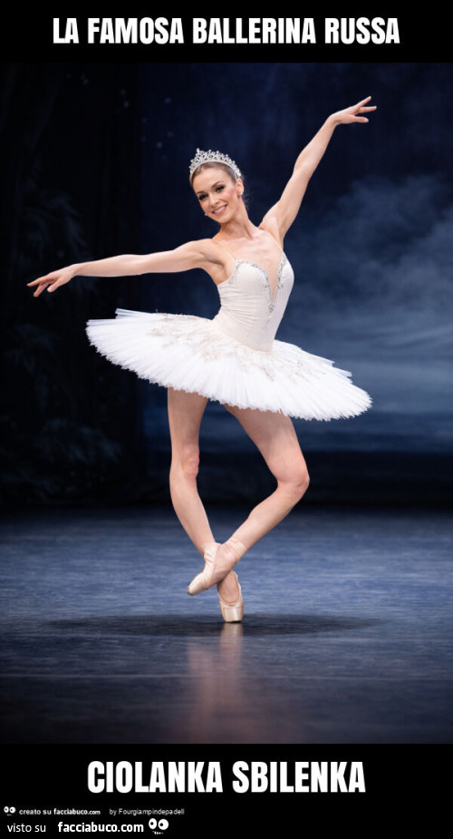 La famosa ballerina russa ciolanka sbilenka