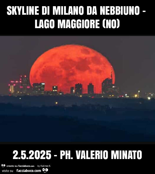 Skyline di milano da nebbiuno - lago maggiore (no) 2.5.2025 - ph. Valerio minato