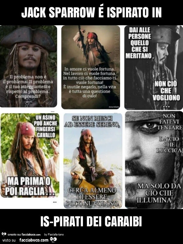 Jack sparrow é ispirato in "is-pirati dei caraibi"
