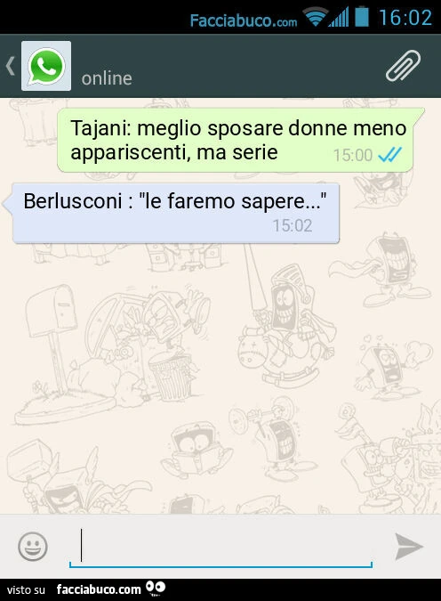 Tajani: meglio sposare donne meno appariscenti, ma serie. Berlusconi: "le faremo sapere&hellip; "