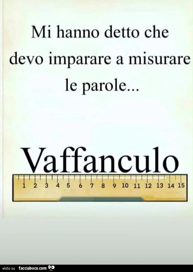 Misura le parole