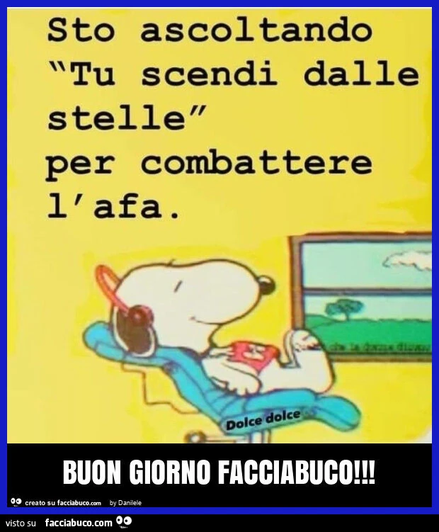 Buon giorno facciabuco