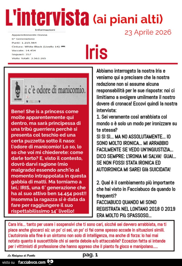 Intervista a Iris