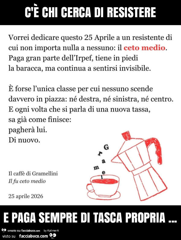 C'è chi cerca di resistere e paga sempre di tasca propria