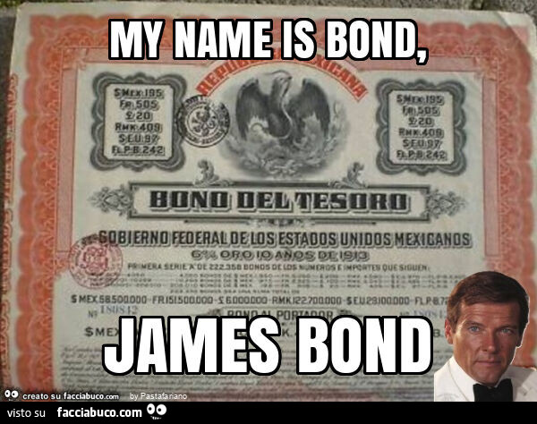 My name is bond, james bond