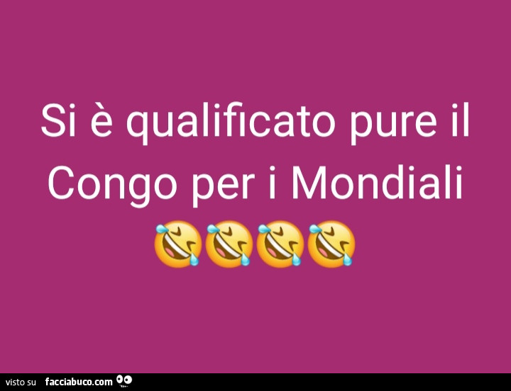 Si è qualificato pure il congo per i mondiali