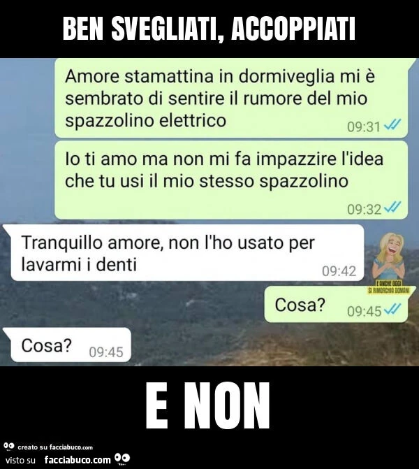Ben svegliati, accoppiati e non