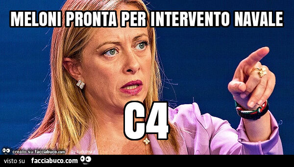 Meloni pronta per intervento navale c4