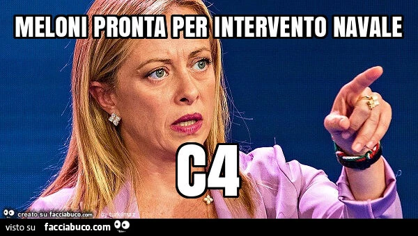 Meloni pronta per intervento navale c4