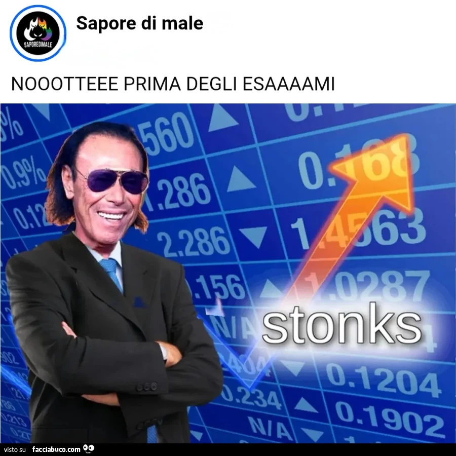 Notte prima degli esami venditti stonks