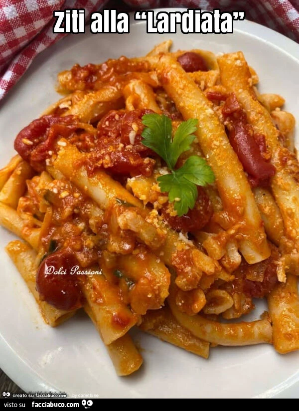 Ziti alla “lardiata”