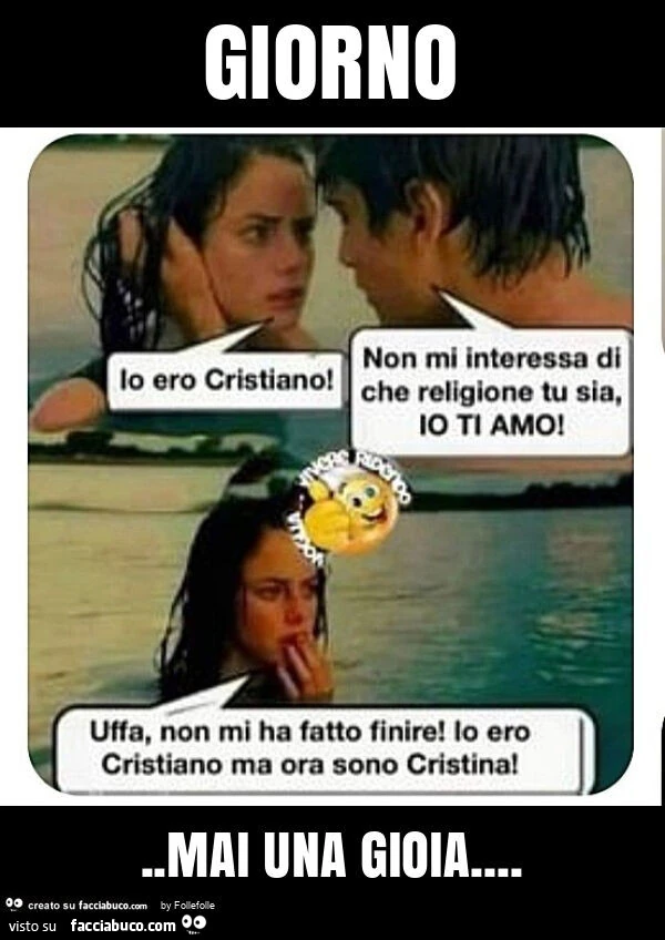 Giorno. Mai una gioia
