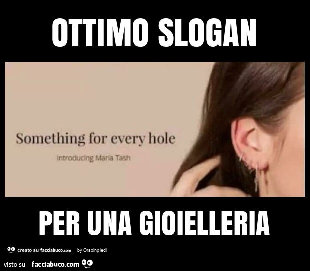 Ottimo slogan per una gioielleria