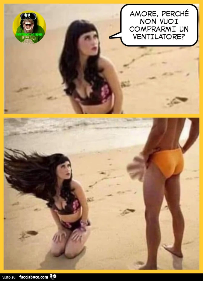 Amore perche non vuoi comprarmi un ventilatore