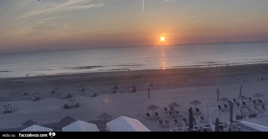 Tramonto sul Mare del Nord