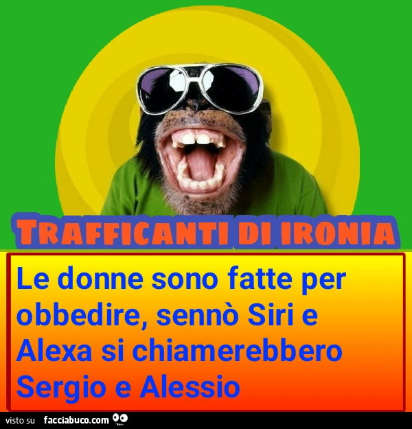 Le donne sono fatte per obbedire sennò siri e alexa