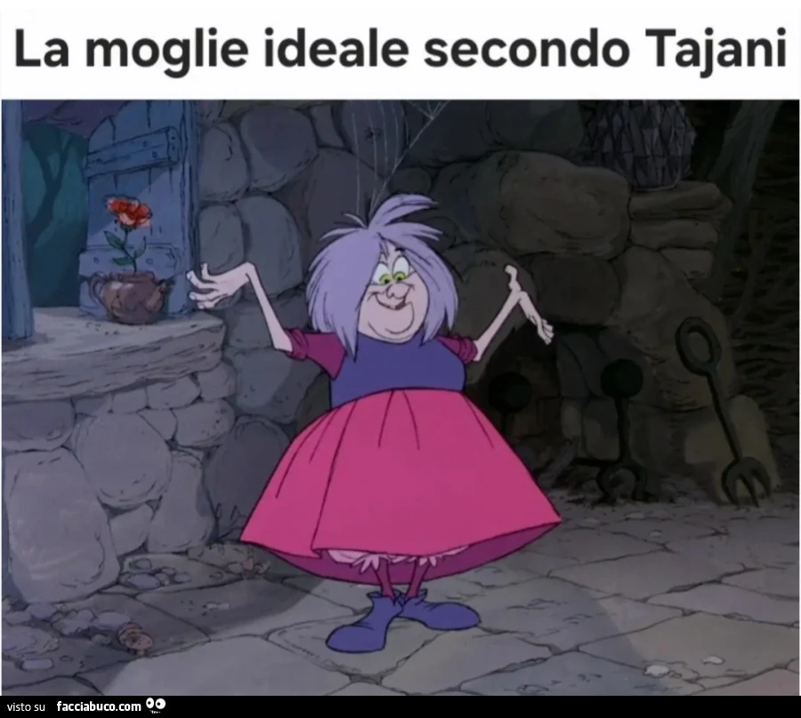 La moglie ideale secondo Tajani