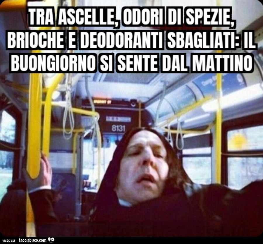Tra ascelle, odori di spezie, brioche e deodoranti sbagliati: il buongiorno si sente dal mattino