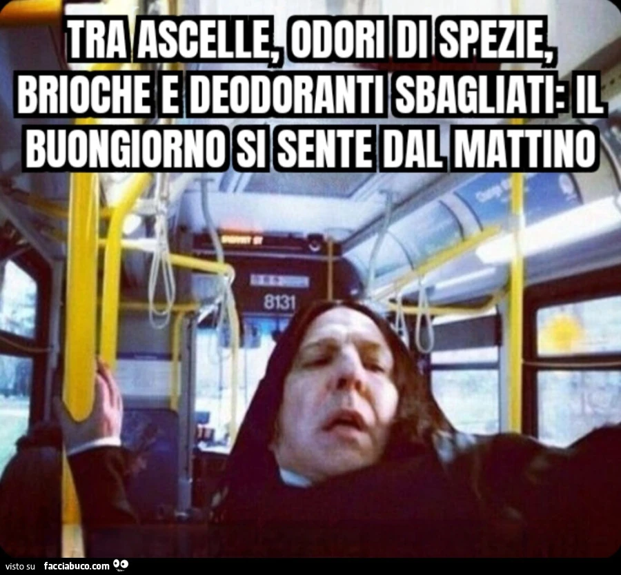 Tra ascelle, odori di spezie, brioche e deodoranti sbagliati: il buongiorno si sente dal mattino
