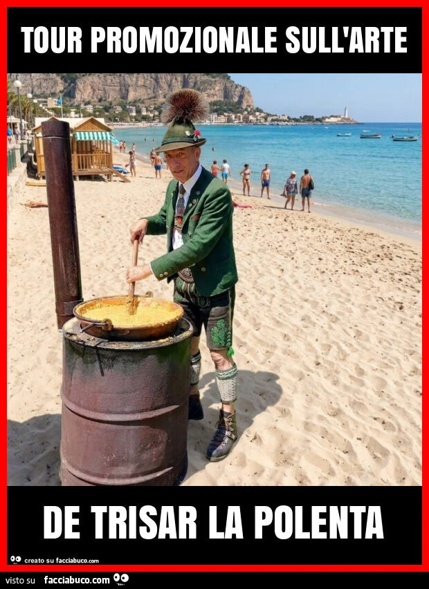 Tour promozionale sull'arte de trisar la polenta