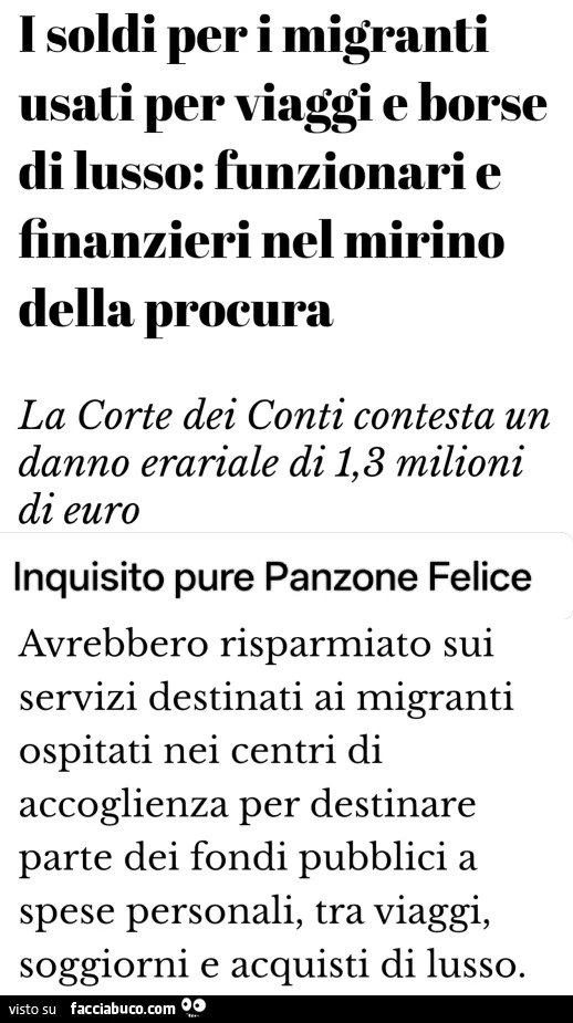 I soldi per i migranti usati per viaggi e borse di lusso: funzionari e finanzieri nel mirino della procura